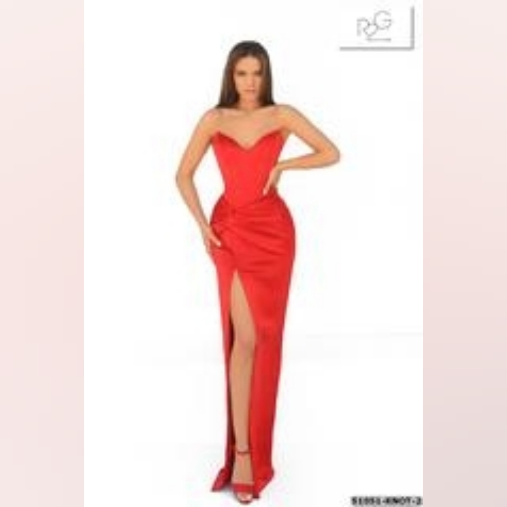 Tarik Ediz #51051 Stunning EMERALD GREEN Strapless Prom Gown, Size 10
